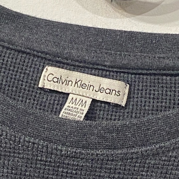 Calvin Klein Jeans Cotton Crew neck Sweater Grey size M - Picture 3 of 7
